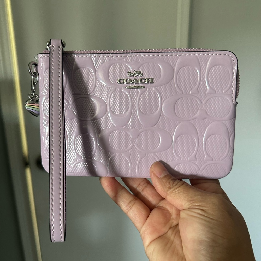 Coach Corner Zip Wristlet Wallet - Picture 4 of 10